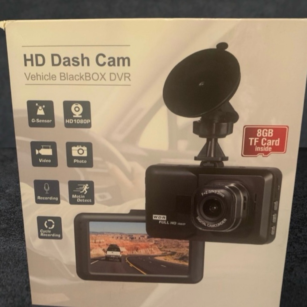 HD Dash Cam Vehicle BlackBOX DVR - Black
